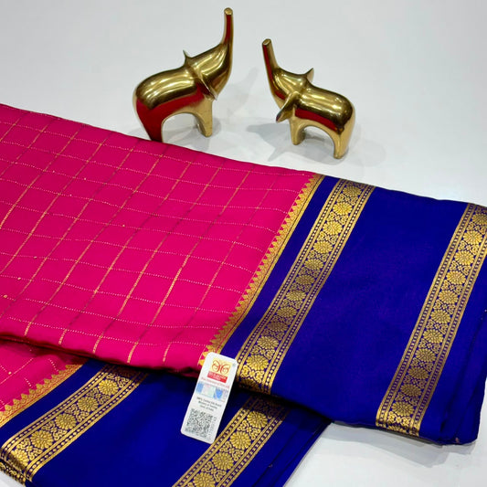 Pure Mysore Crepe Silk Saree