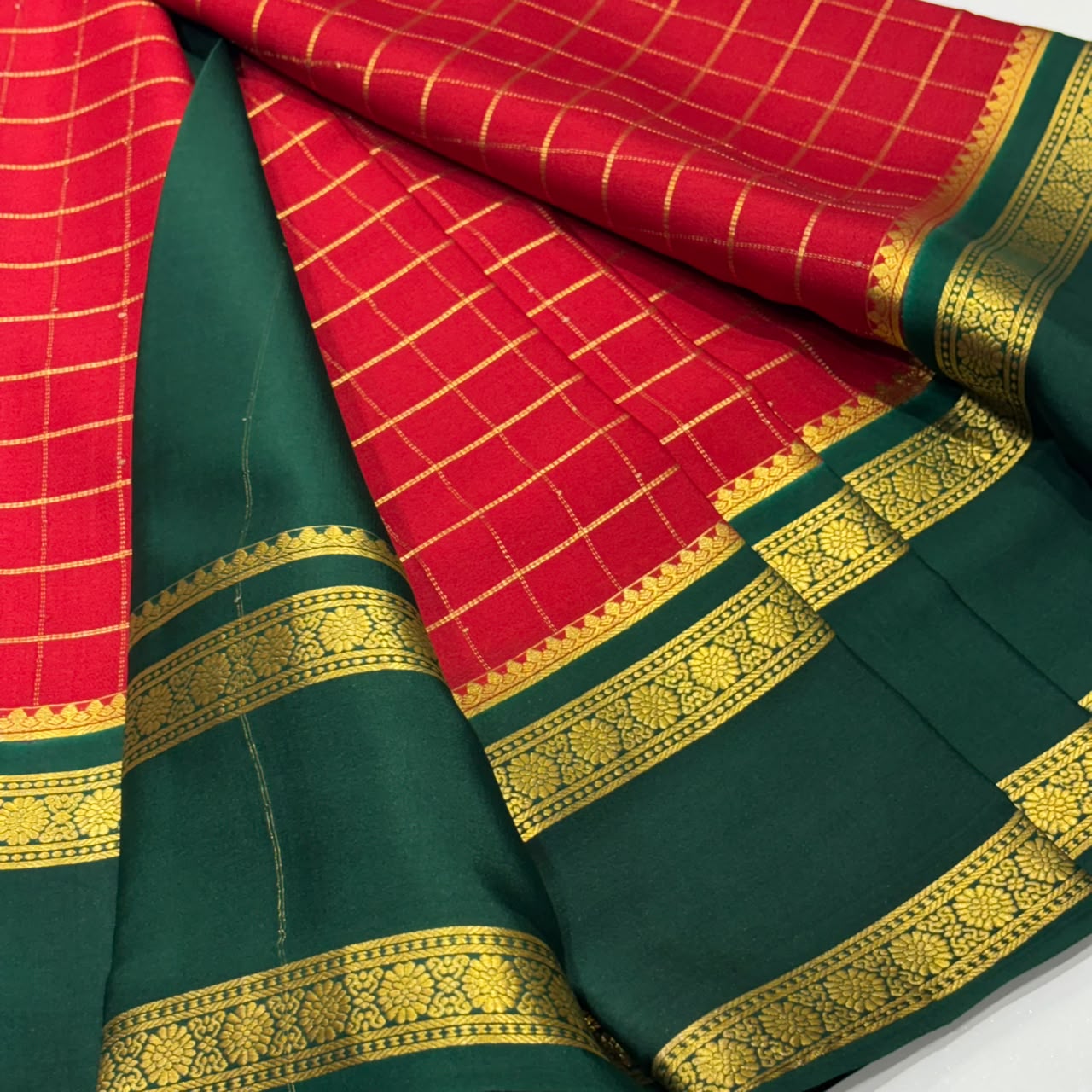 Pure Mysore Crepe Silk Saree