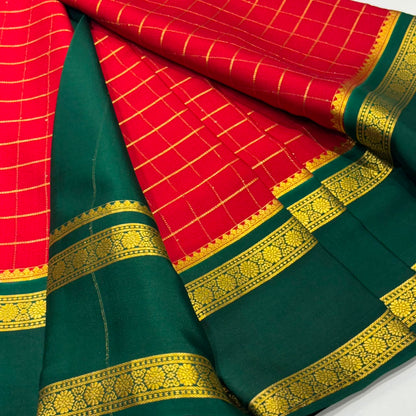 Pure Mysore Crepe Silk Saree