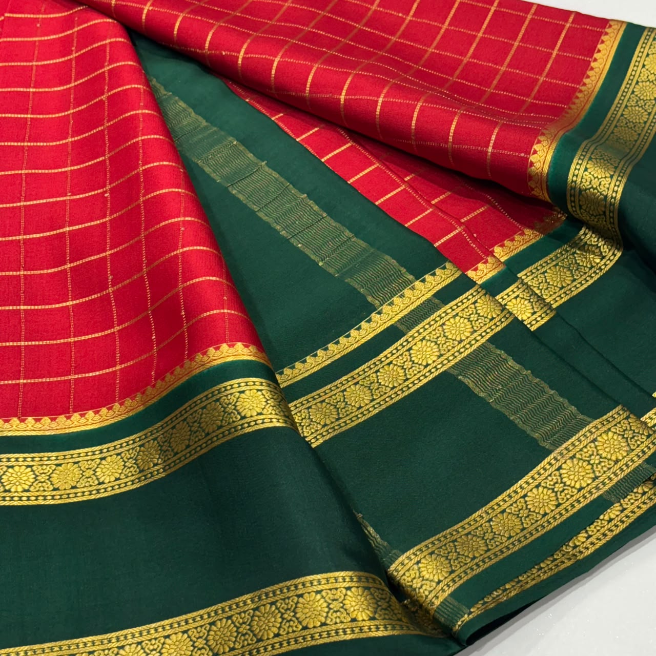 Pure Mysore Crepe Silk Saree