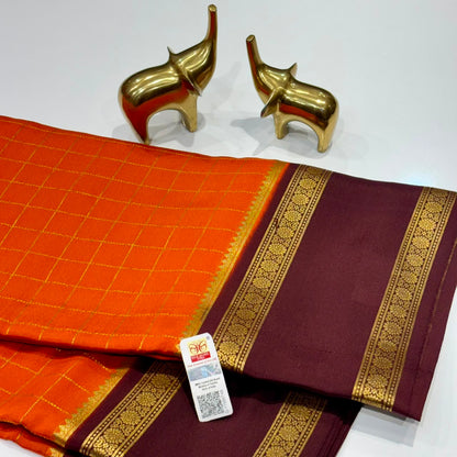 Pure Mysore Crepe Silk Saree
