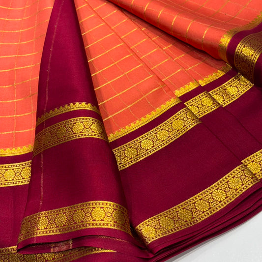 Pure Mysore Crepe Silk Saree