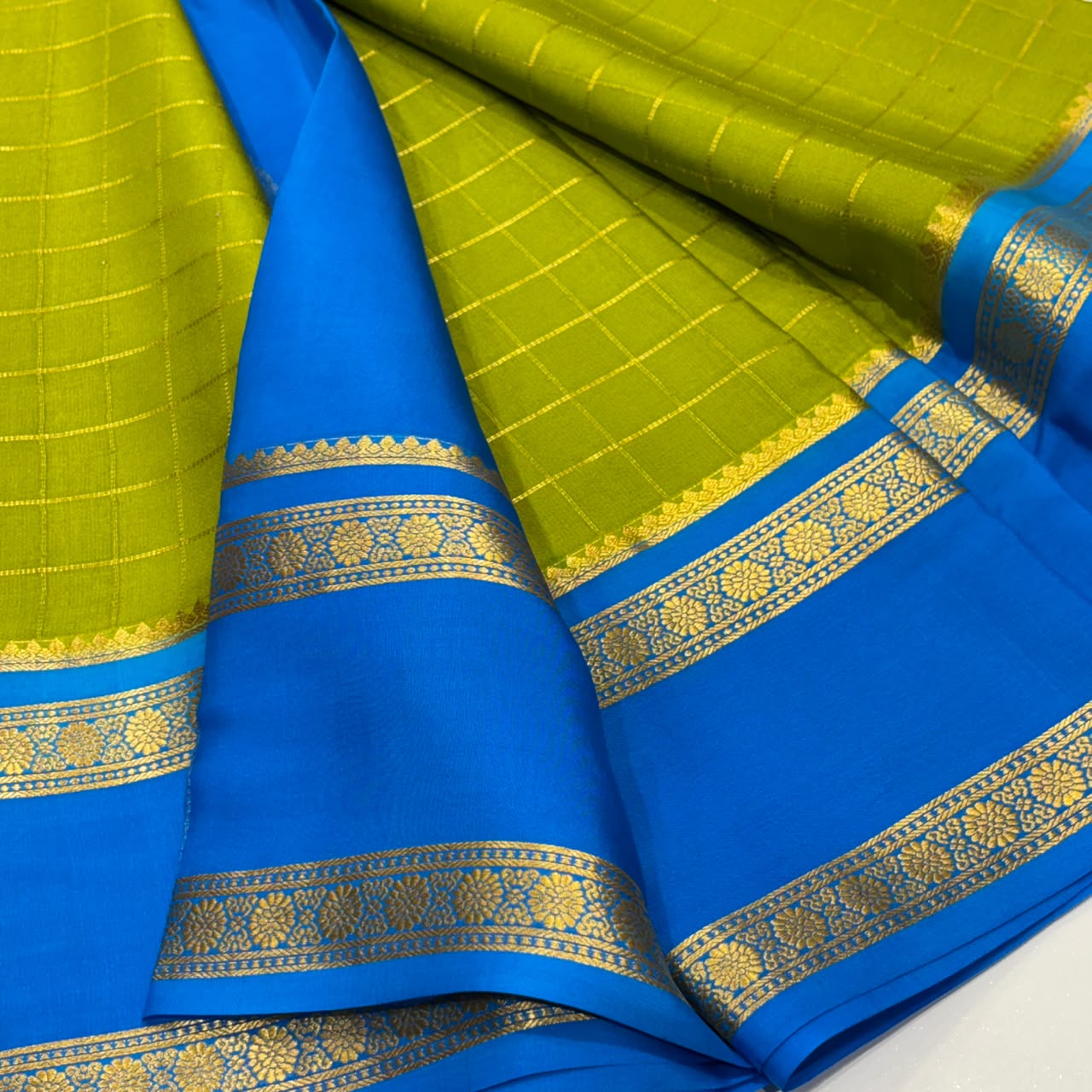 Pure Mysore Crepe Silk Saree