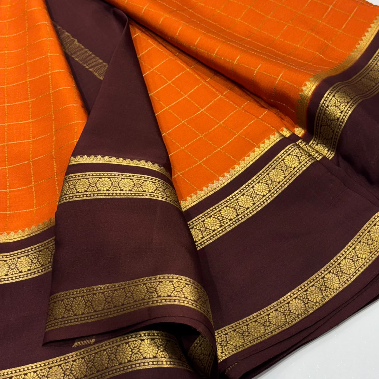 Pure Mysore Crepe Silk Saree