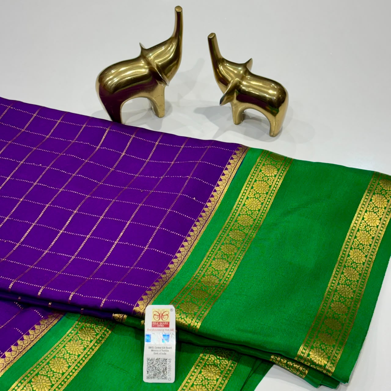 Pure Mysore Crepe Silk Saree