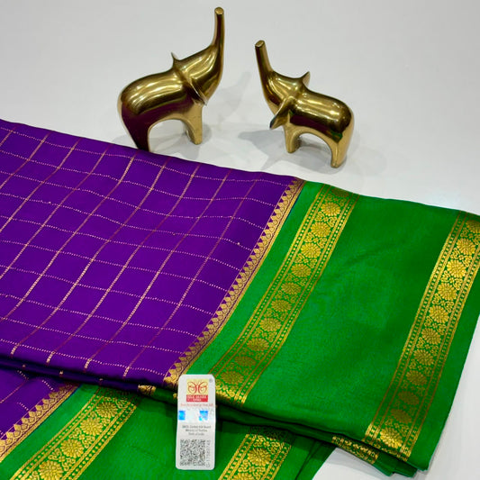 Pure Mysore Crepe Silk Saree