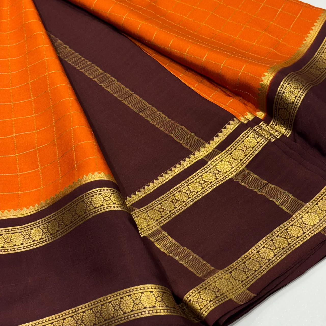 Pure Mysore Crepe Silk Saree
