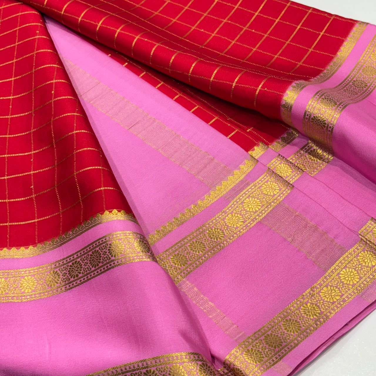 Pure Mysore Crepe Silk Saree