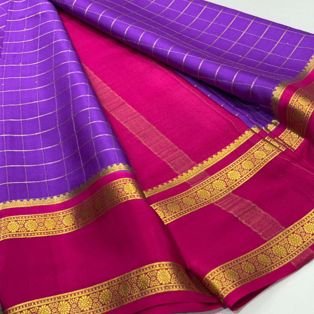 Pure Mysore Crepe Silk Saree