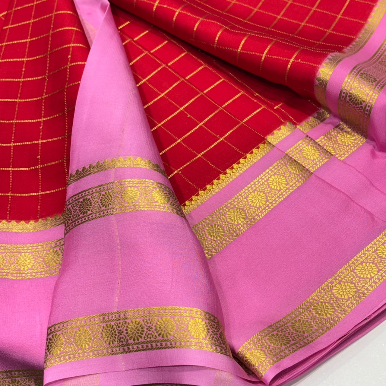 Pure Mysore Crepe Silk Saree
