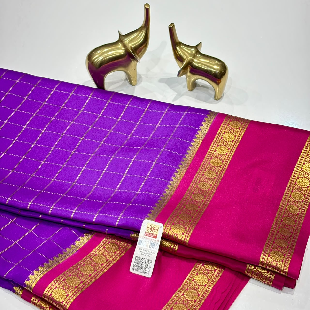 Pure Mysore Crepe Silk Saree