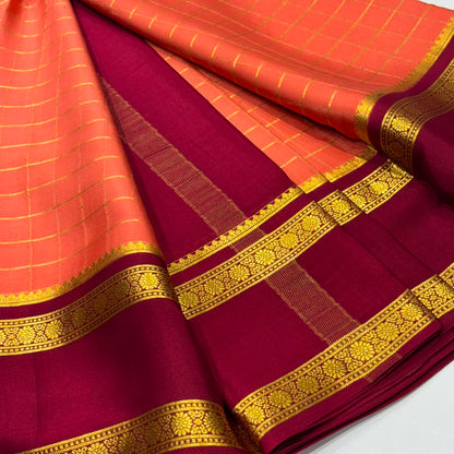 Pure Mysore Crepe Silk Saree