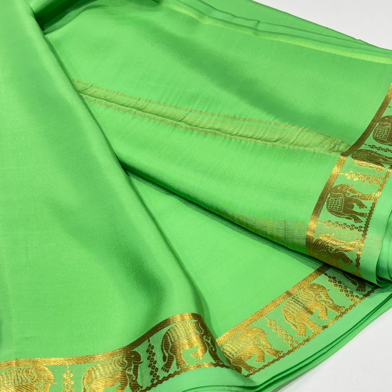 Pure Mysore Crepe Silk Saree