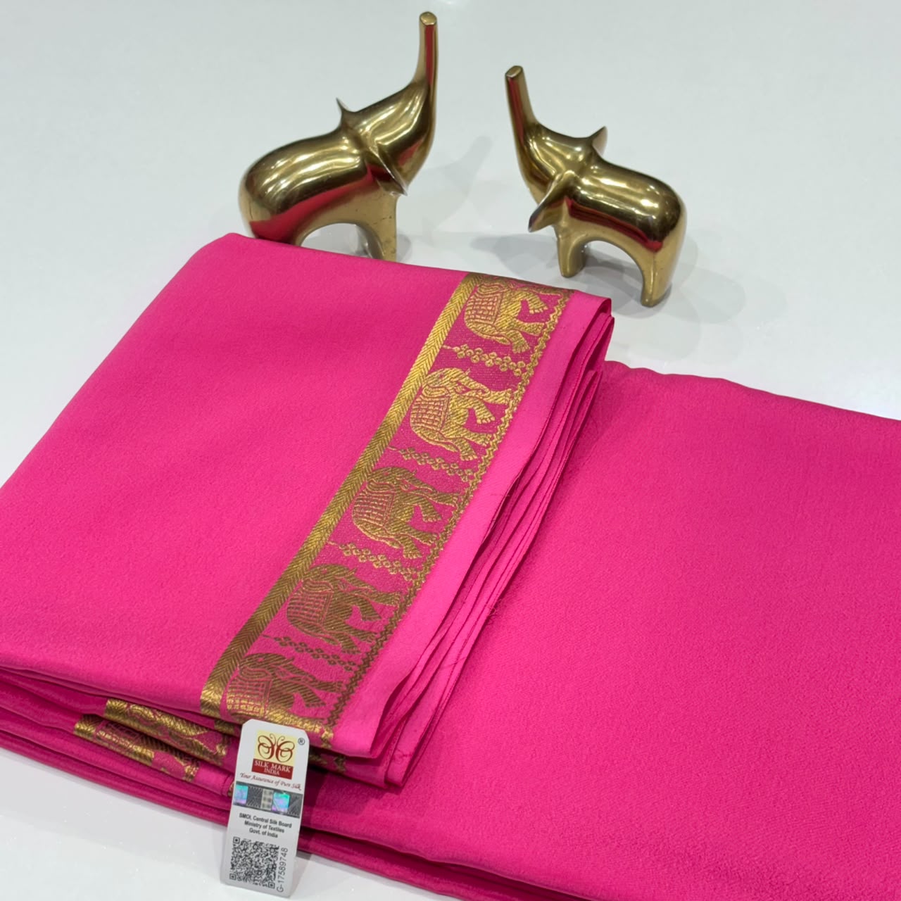 Pure Mysore Crepe Silk Saree