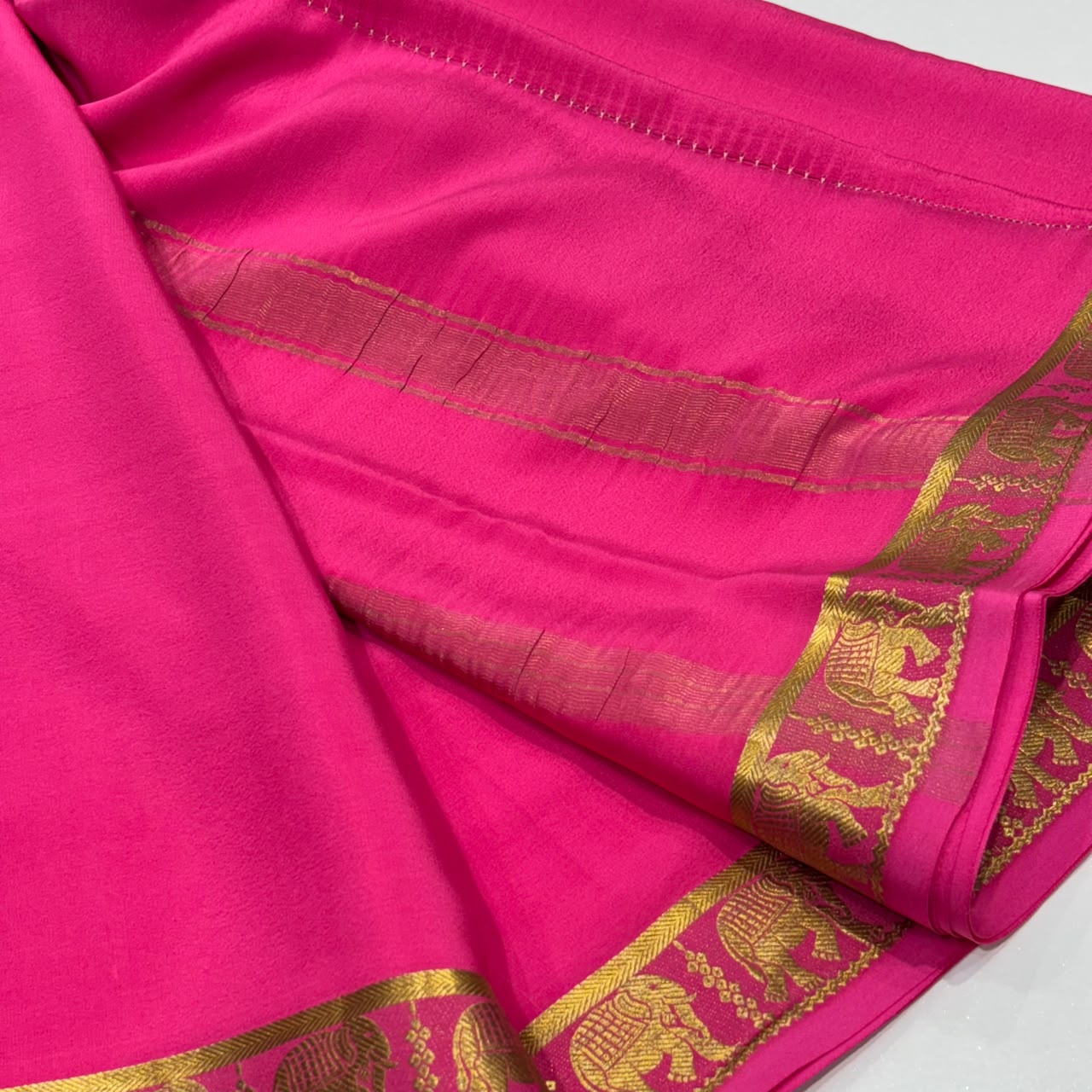 Pure Mysore Crepe Silk Saree
