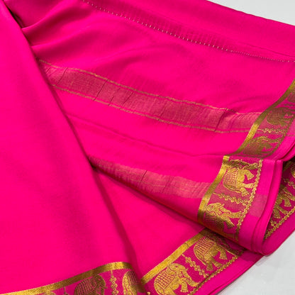 Pure Mysore Crepe Silk Saree