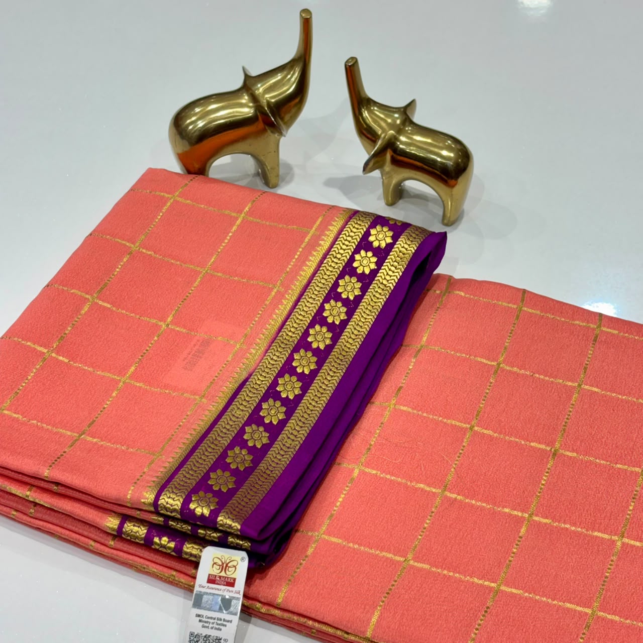 Pure Mysore Crepe Silk Saree