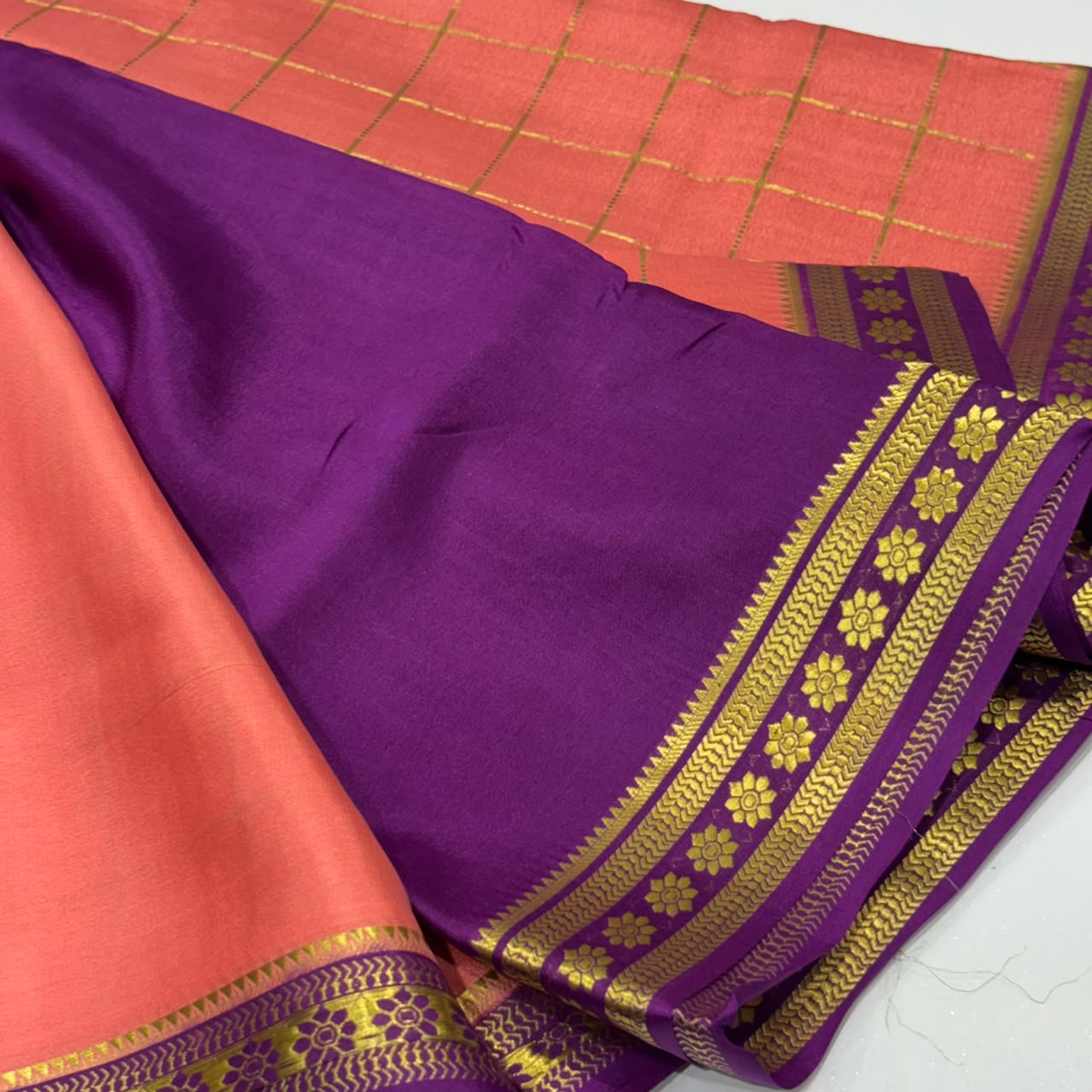 Pure Mysore Crepe Silk Saree