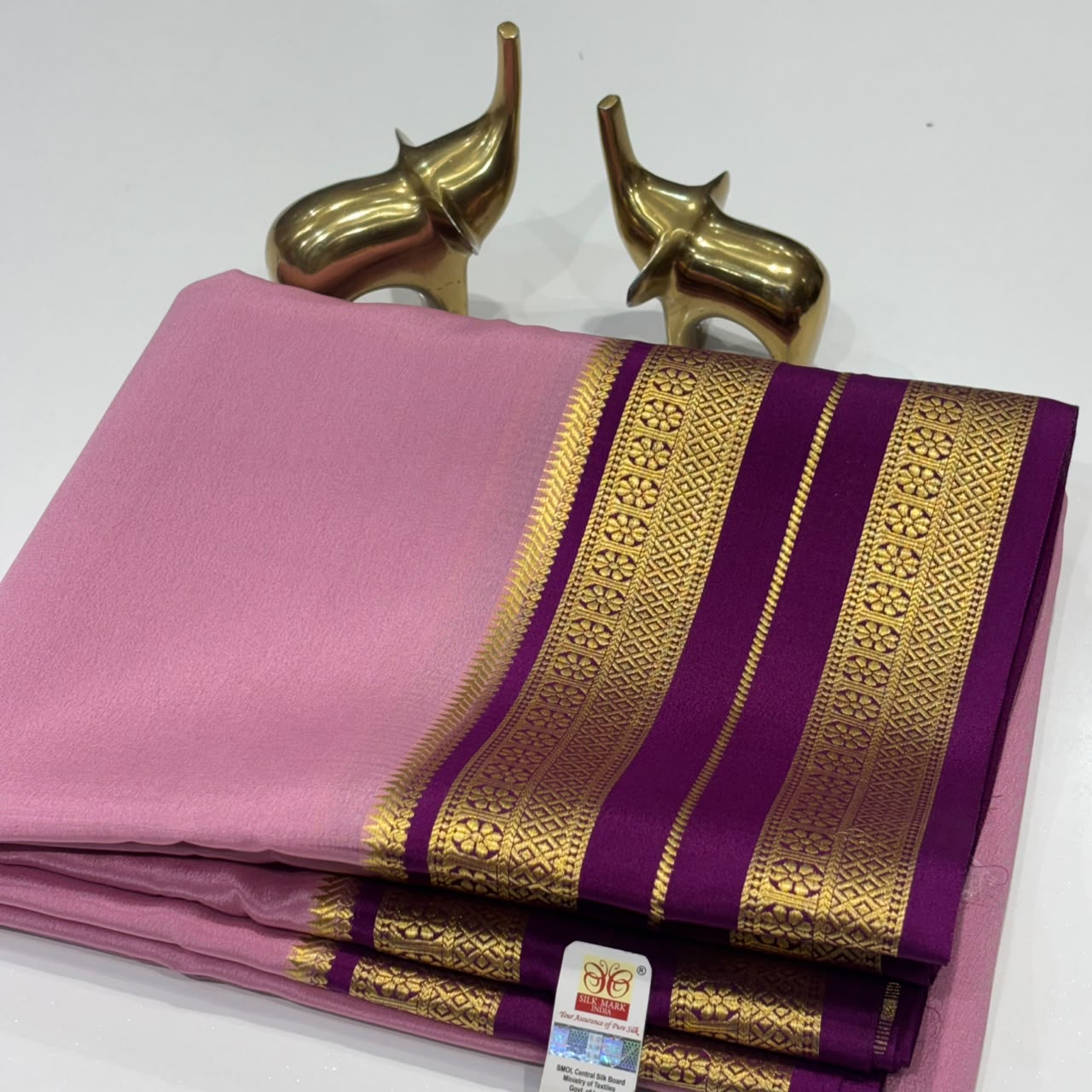 Pure Mysore Crepe Silk Saree