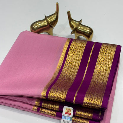 Pure Mysore Crepe Silk Saree