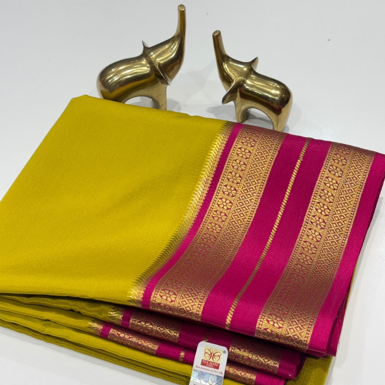 Pure Mysore Crepe Silk Saree
