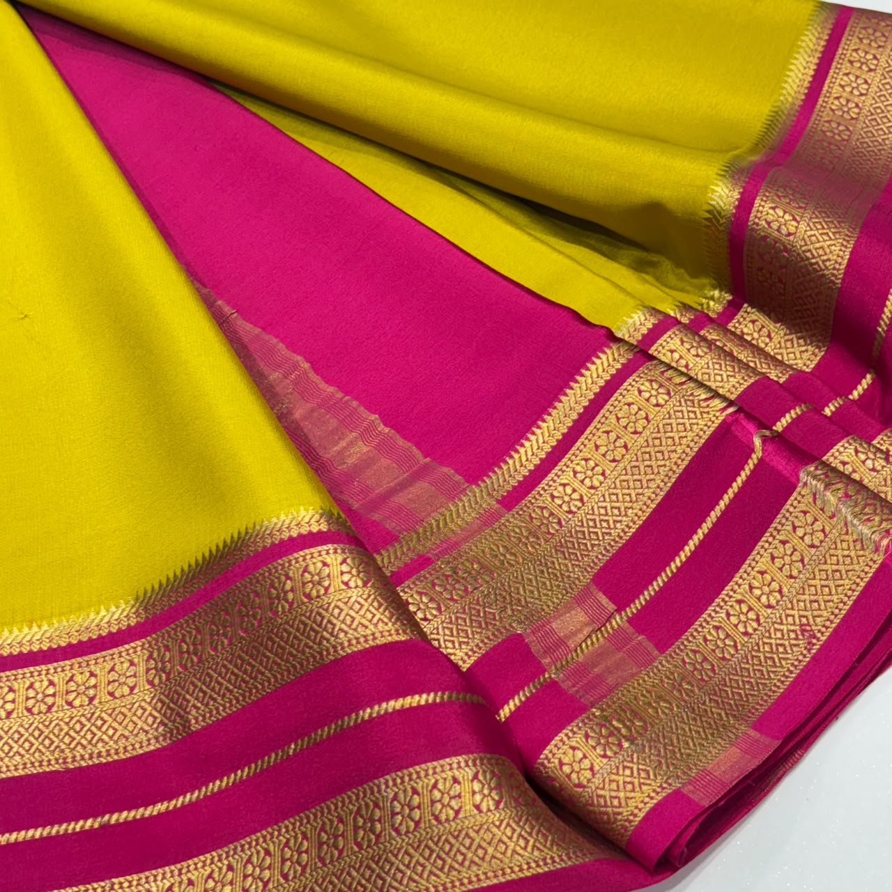 Pure Mysore Crepe Silk Saree