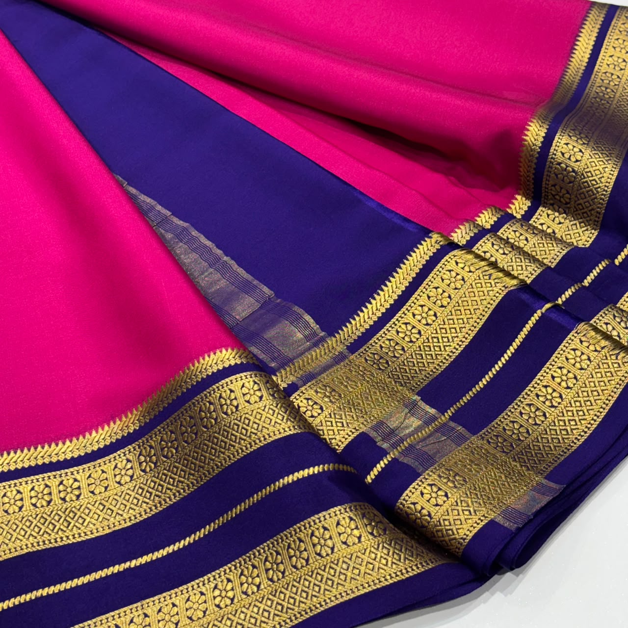 Pure Mysore Crepe Silk Saree
