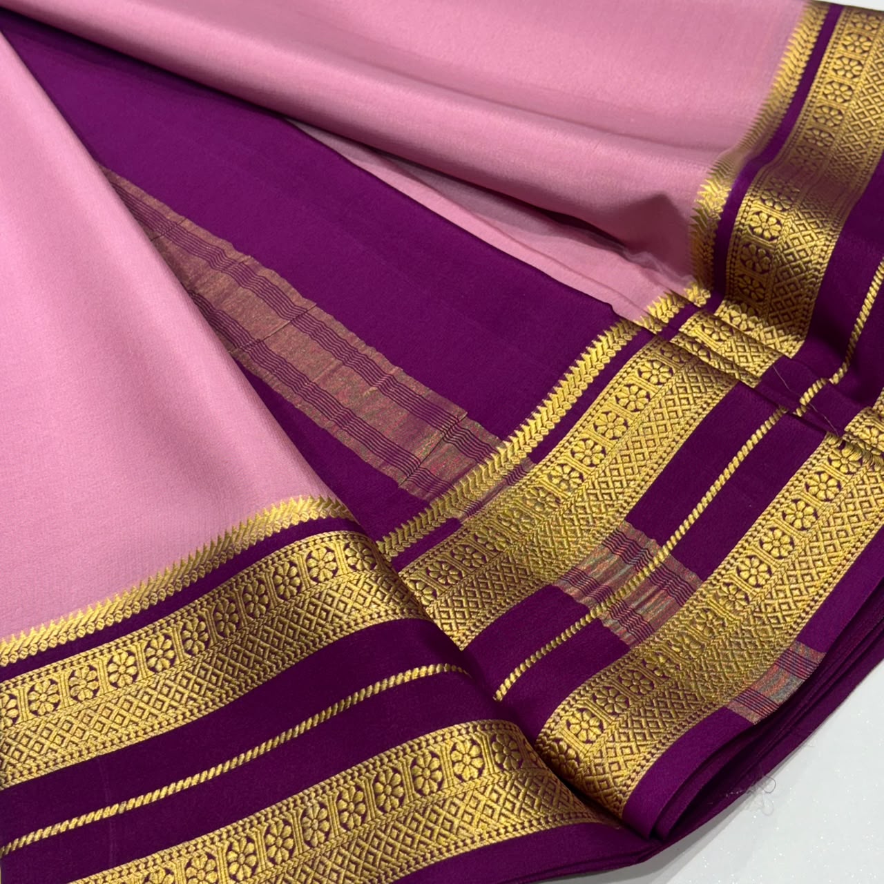 Pure Mysore Crepe Silk Saree