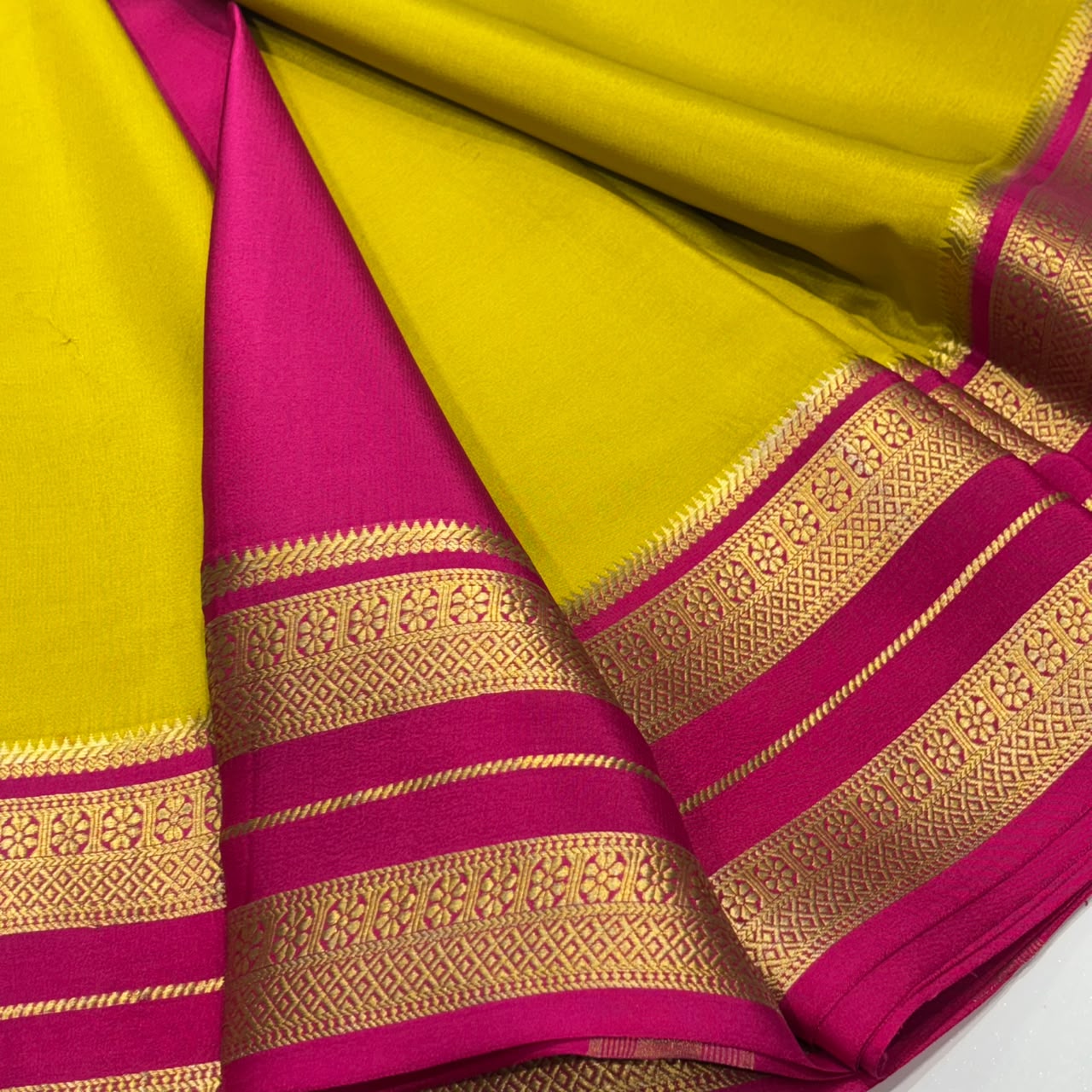 Pure Mysore Crepe Silk Saree