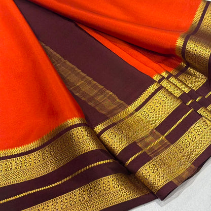 Pure Mysore Crepe Silk Saree