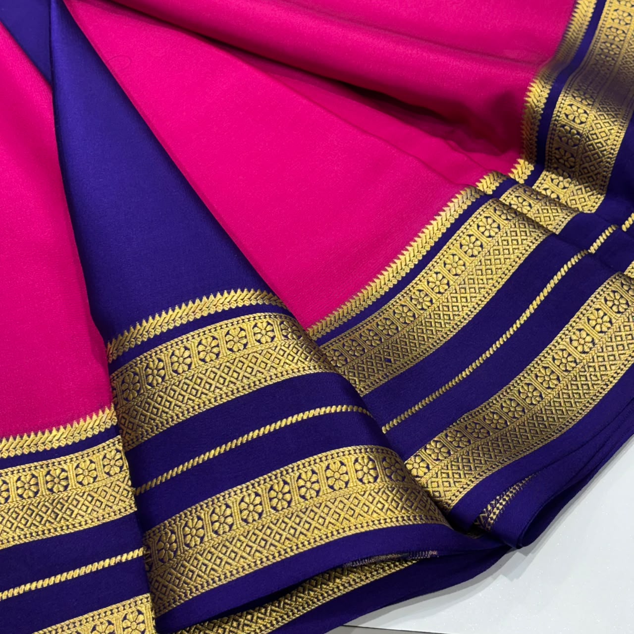 Pure Mysore Crepe Silk Saree