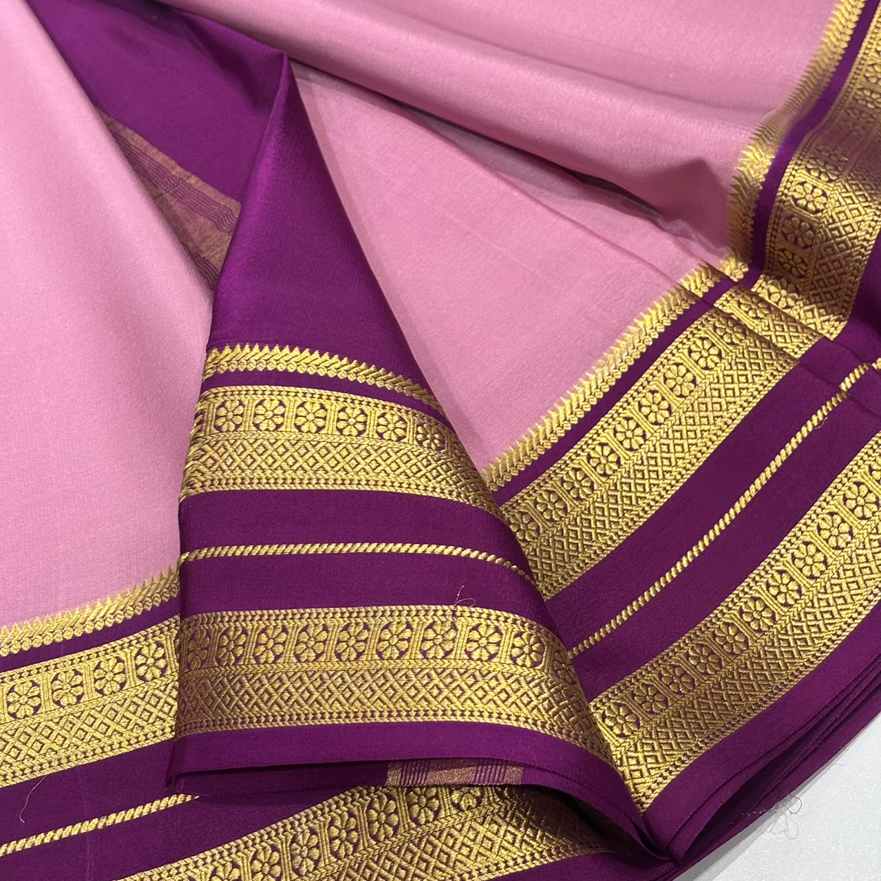 Pure Mysore Crepe Silk Saree