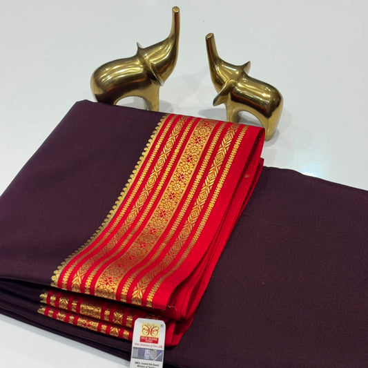Pure Mysore Crepe Silk Saree