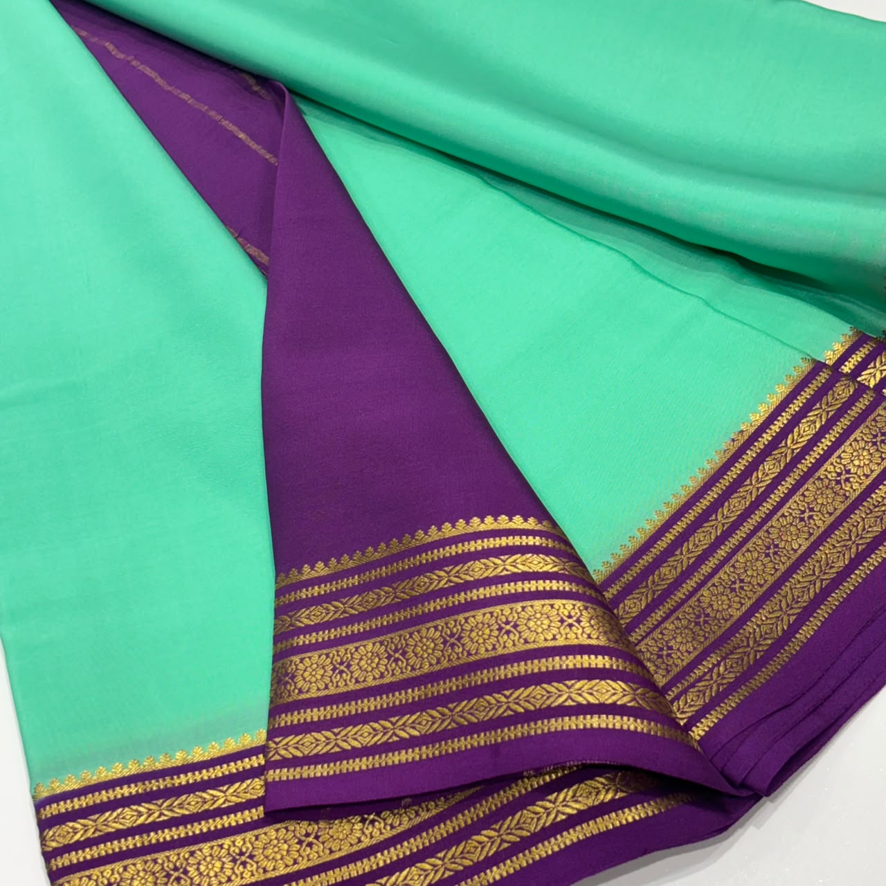 Pure Mysore Crepe Silk Saree