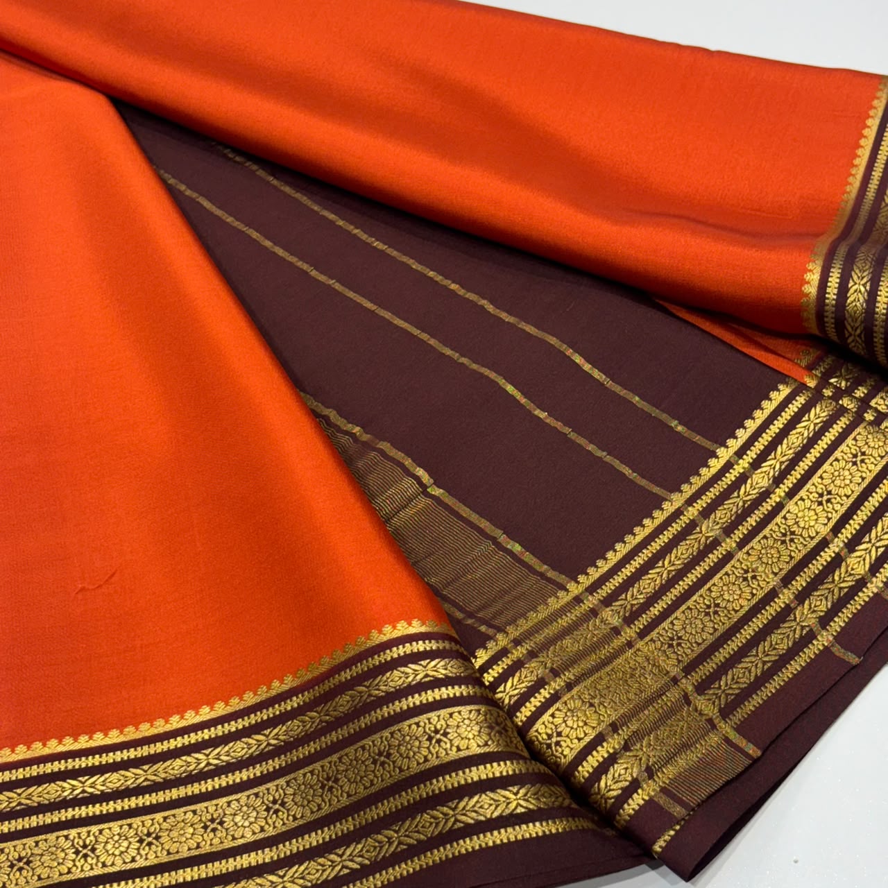 Pure Mysore Crepe Silk Saree