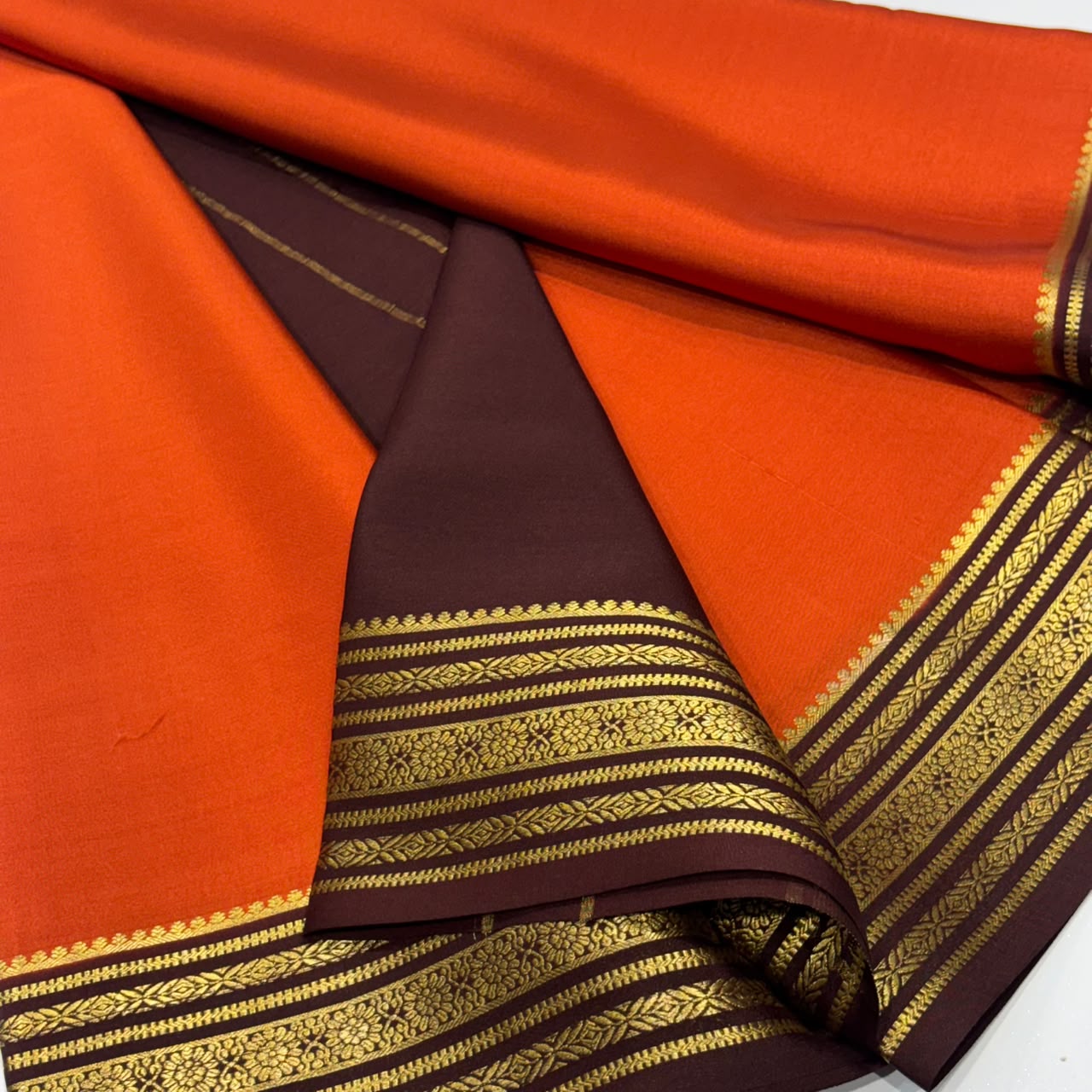 Pure Mysore Crepe Silk Saree