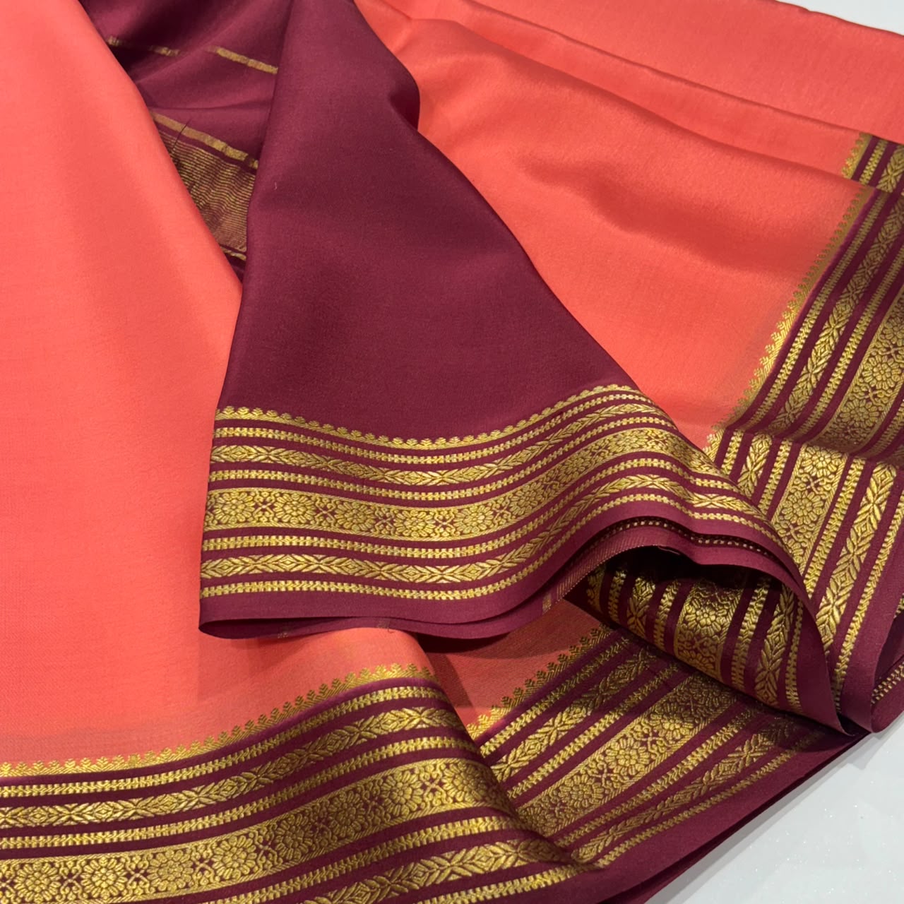 Pure Mysore Crepe Silk Saree