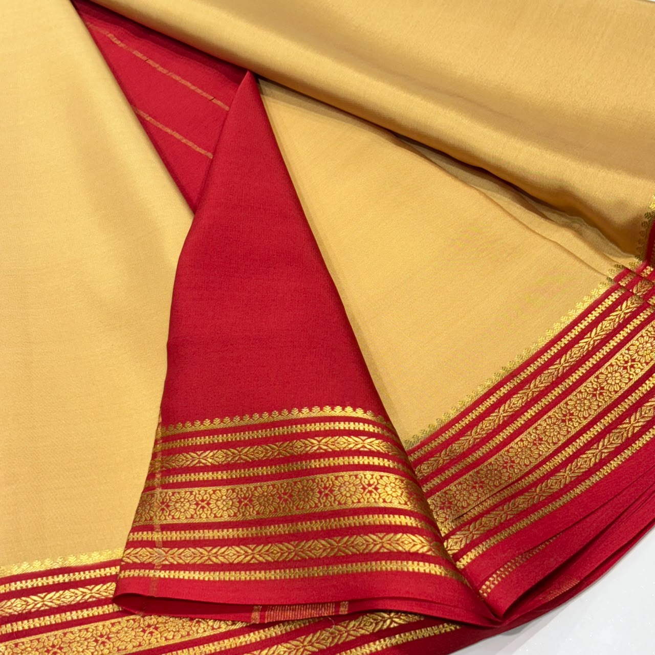 Pure Mysore Crepe Silk Saree