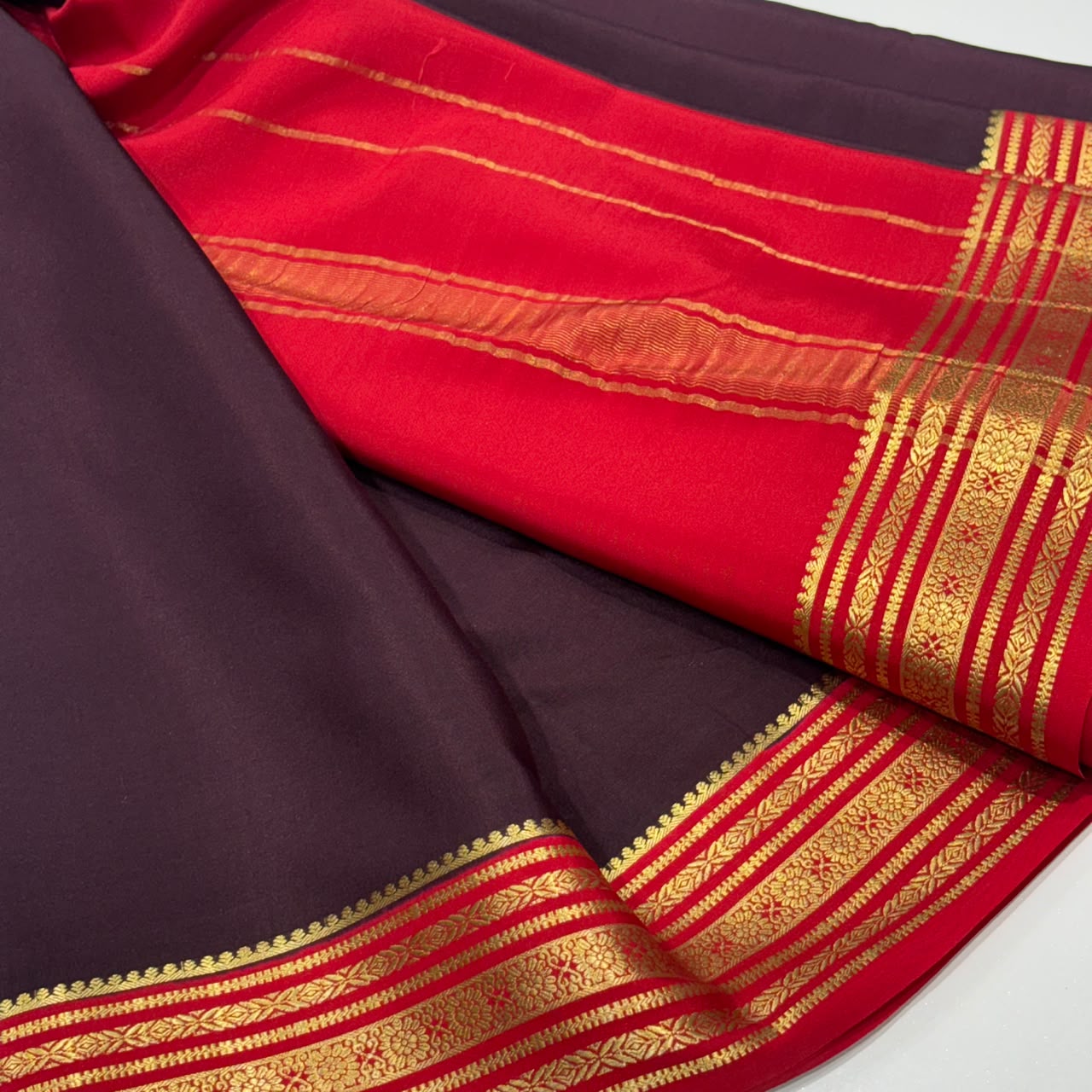 Pure Mysore Crepe Silk Saree