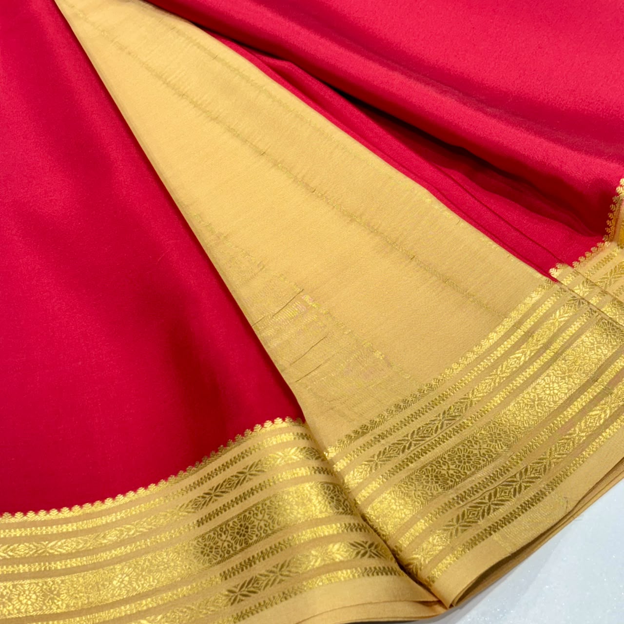 Pure Mysore Crepe Silk Saree