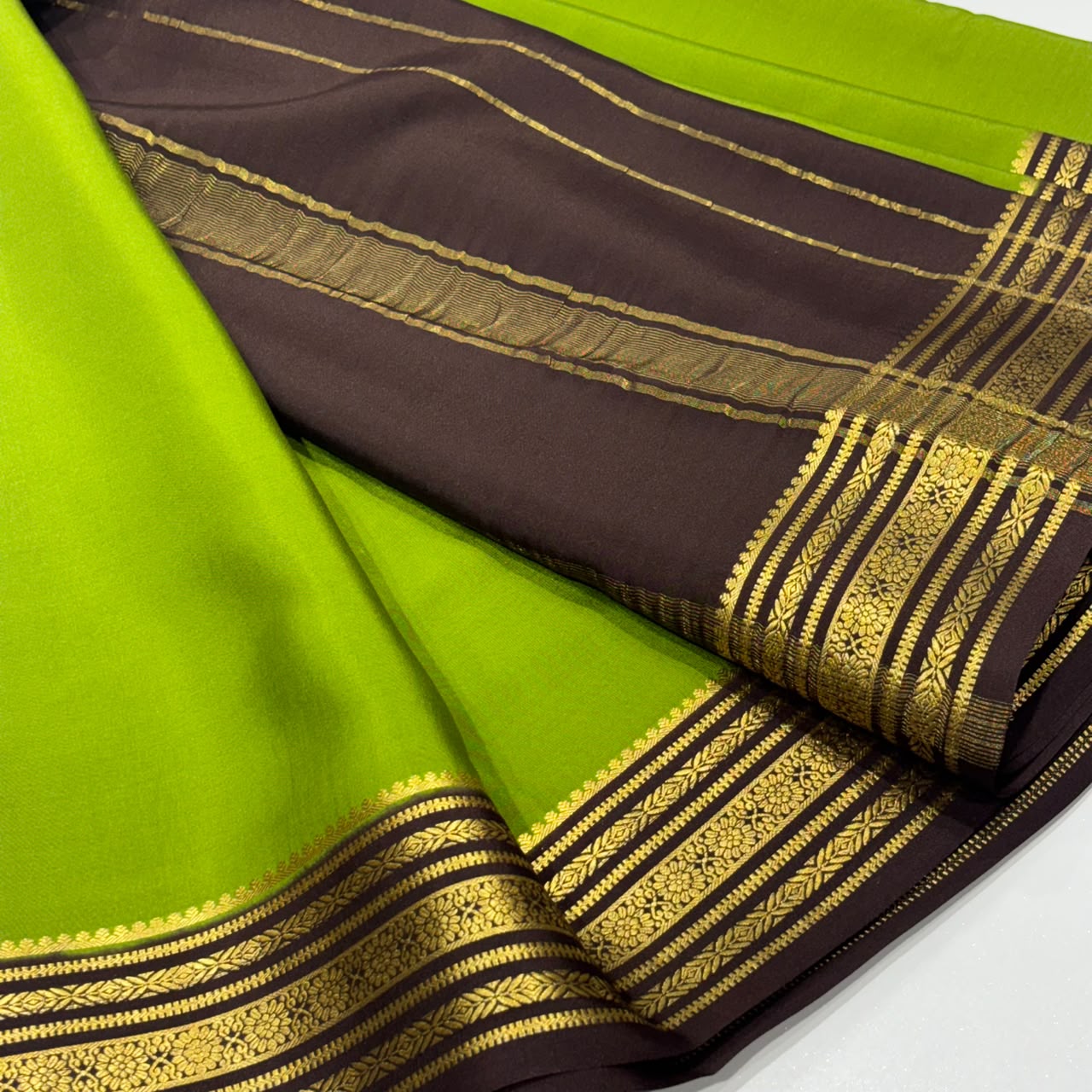 Pure Mysore Crepe Silk Saree