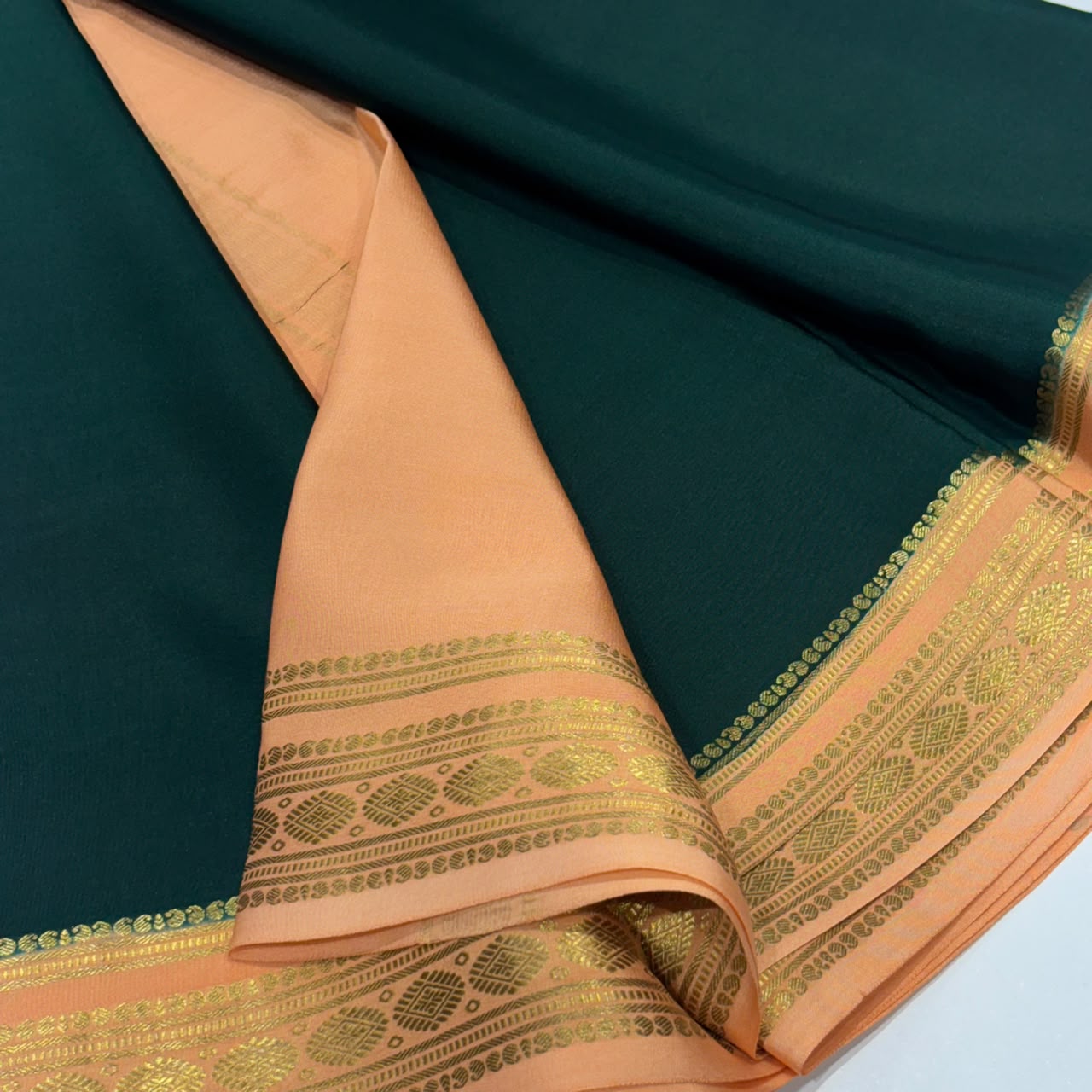 Pure Mysore Crepe Silk Saree