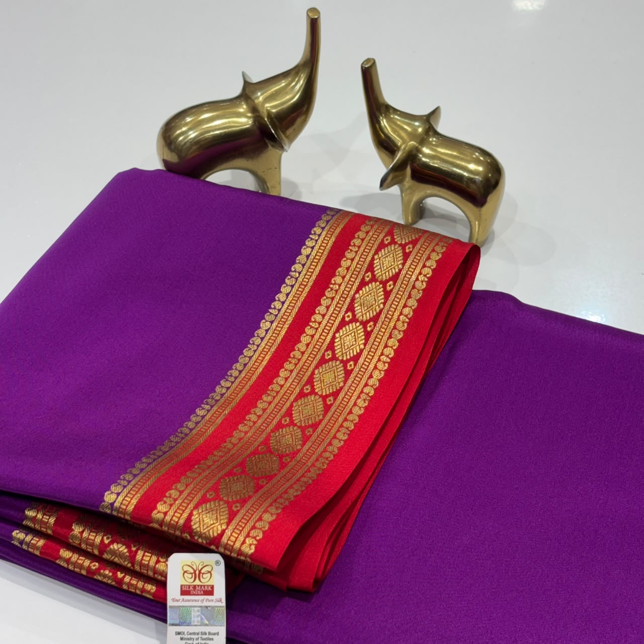 Pure Mysore Crepe Silk Saree