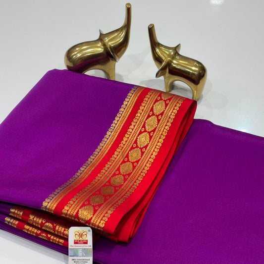 Pure Mysore Crepe Silk Saree