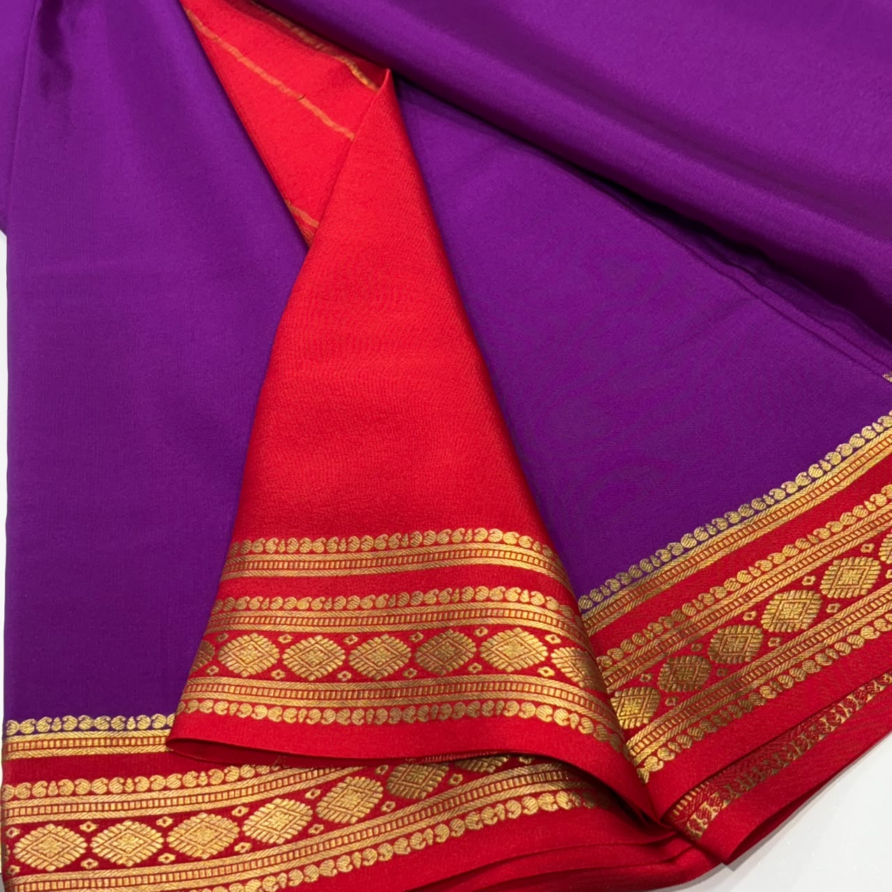Pure Mysore Crepe Silk Saree