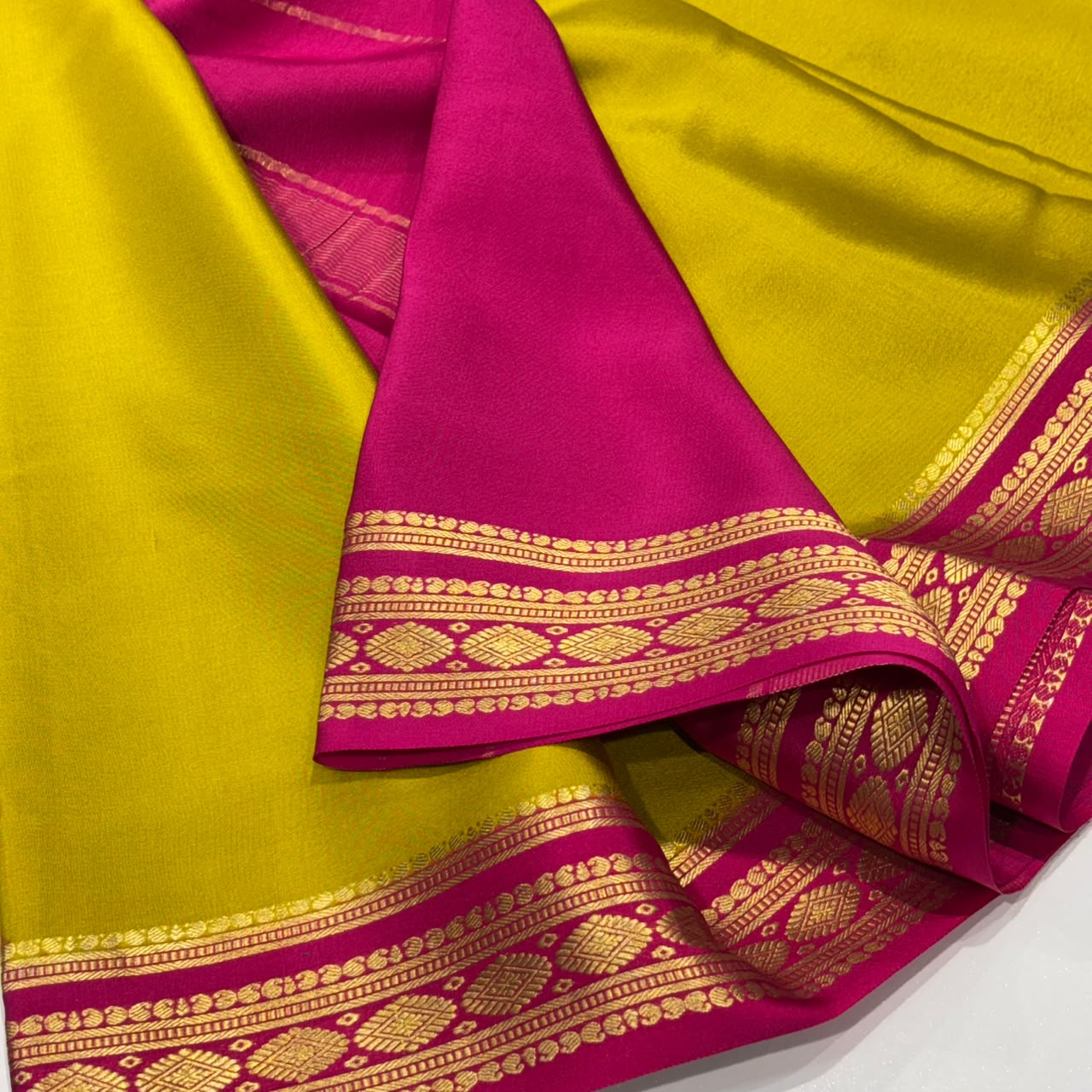 Pure Mysore Crepe Silk Saree