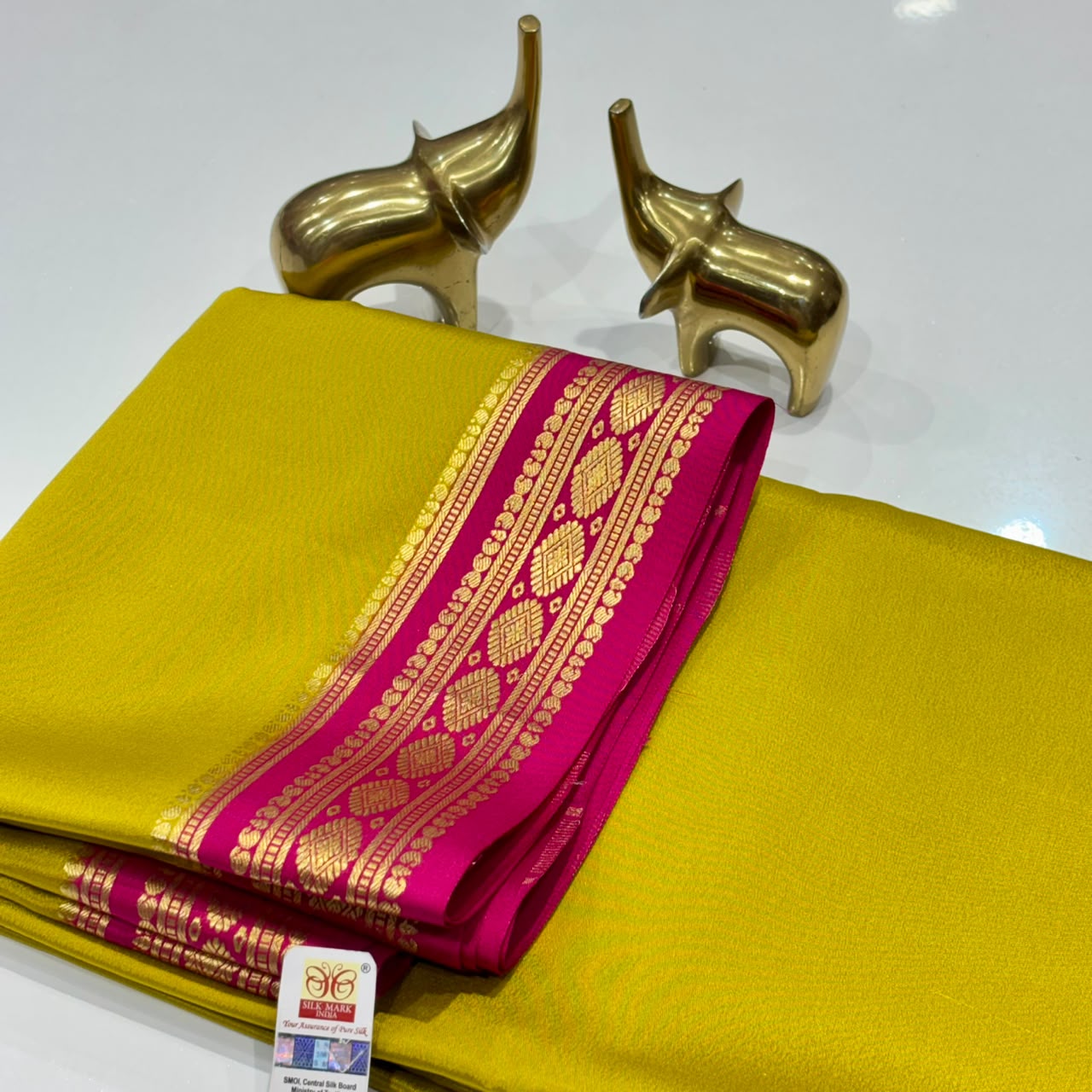 Pure Mysore Crepe Silk Saree