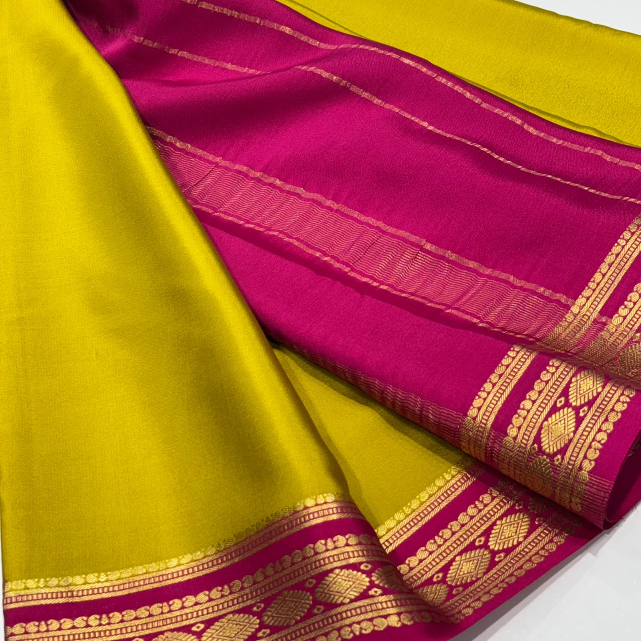 Pure Mysore Crepe Silk Saree