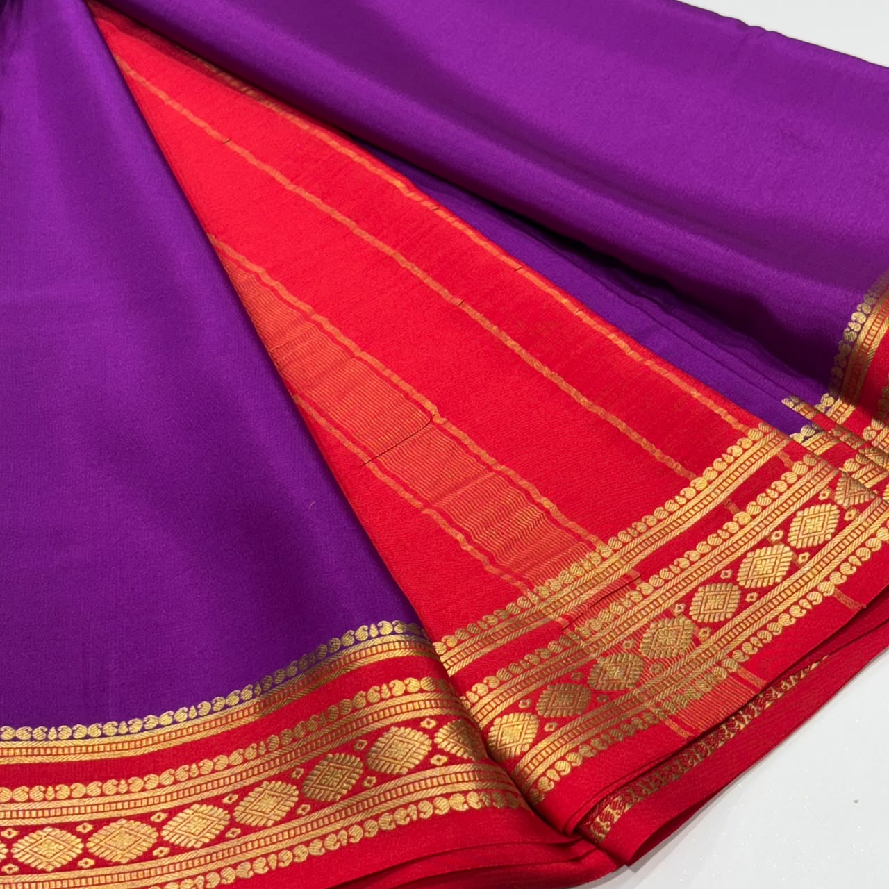 Pure Mysore Crepe Silk Saree