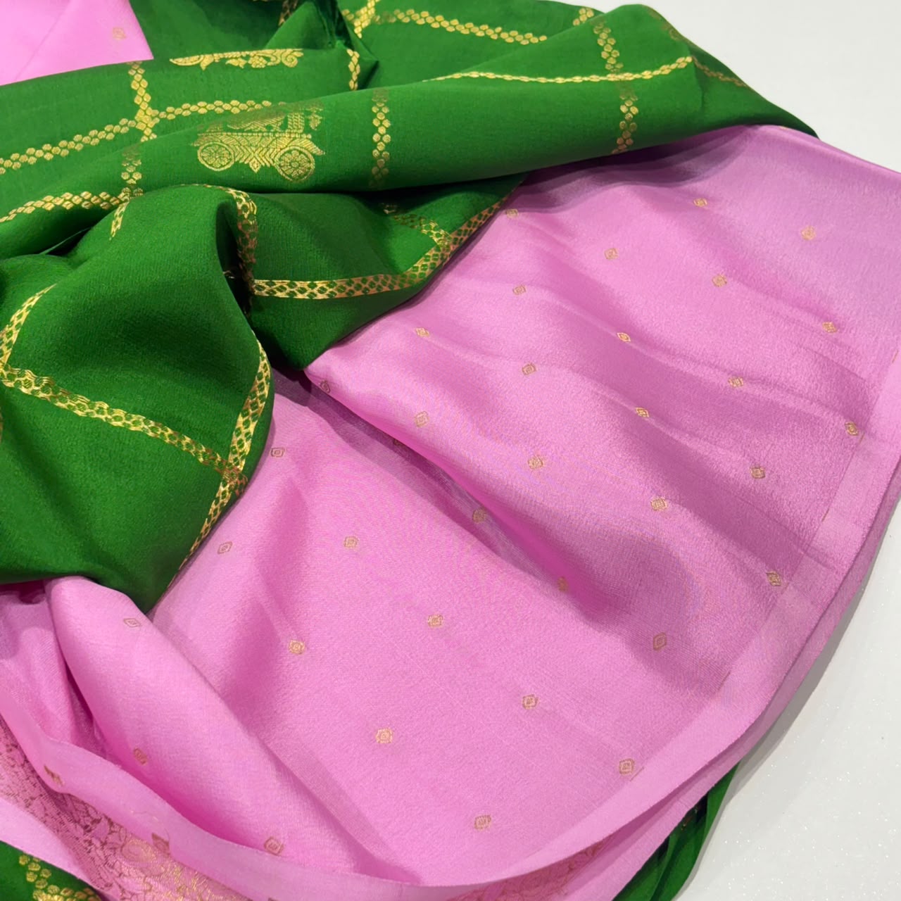 Pure Mysore Crepe Silk Saree